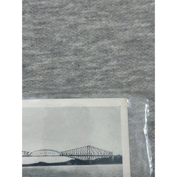 Quebec Bridge Over St. Lawrence River Canada PQ Original Antique Postcard - Picture 3 of 7